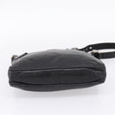 Miu Miu Shoulder Bag Leather Black Silver Auth 207021-9