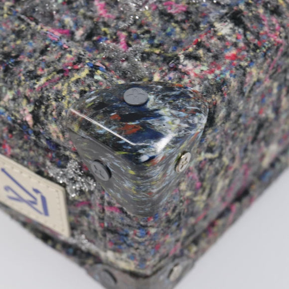 LOUIS VUITTON Monogram Felt Soft Trunk Bag Gray M58741 LV Auth 207022SAM