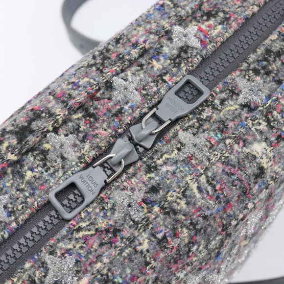 LOUIS VUITTON Monogram Felt Soft Trunk Bag Gray M58741 LV Auth 207022SAM