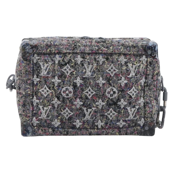 LOUIS VUITTON Monogram Felt Soft Trunk Bag Gray M58741 LV Auth 207022SAM