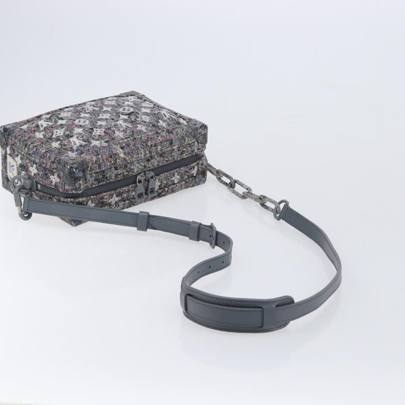 LOUIS VUITTON Monogram Felt Soft Trunk Bag Gray M58741 LV Auth 207022SAM