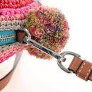 LOEWE Shoulder Bag Raffia Multicolor Silver Auth 207023SAM-19