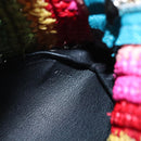 LOEWE Shoulder Bag Raffia Multicolor Silver Auth 207023SAM-11