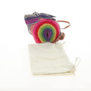 LOEWE Shoulder Bag Raffia Multicolor Silver Auth 207023SAM-12