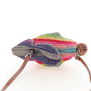 LOEWE Shoulder Bag Raffia Multicolor Silver Auth 207023SAM-6