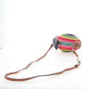 LOEWE Shoulder Bag Raffia Multicolor Silver Auth 207023SAM-7