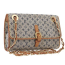LOUIS VUITTON Monogram Mini Camille Chain Bag Blue M92002 LV Auth 207024-1