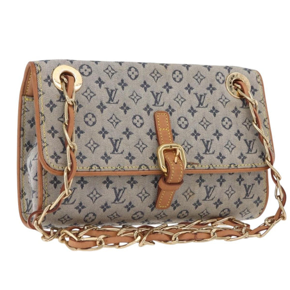 LOUIS VUITTON Monogram Mini Camille Chain Bag Blue M92002 LV Auth 207024