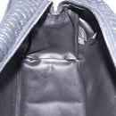 Bally Hand Bag Leather 2way Black Gold Auth 207025-22
