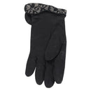 Christian Dior Trotter Canvas Gloves Leather Black Auth 207028-14