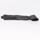 Christian Dior Trotter Canvas Gloves Leather Black Auth 207028-16