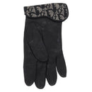 Christian Dior Trotter Canvas Gloves Leather Black Auth 207028-5