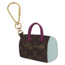 LOUIS VUITTON Monogram Porte Cles BB Key Holder Light Blue M66183 LV Auth 207029-2