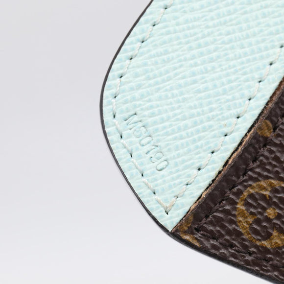LOUIS VUITTON Monogram Porte Cles BB Key Holder Light Blue M66183 LV Auth 207029