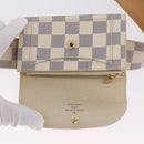 LOUIS VUITTON Damier Azur Ceinture Pochette Solo Bag M9835T LV Auth 207030A-19