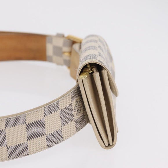 LOUIS VUITTON Damier Azur Ceinture Pochette Solo Bag M9835T LV Auth 207030A