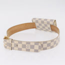 LOUIS VUITTON Damier Azur Ceinture Pochette Solo Bag M9835T LV Auth 207030A-7