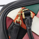 LOEWE Hand Bag Leather 2way Black Gold Auth 207031V-19
