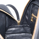 LOEWE Hand Bag Leather 2way Black Gold Auth 207031V-24