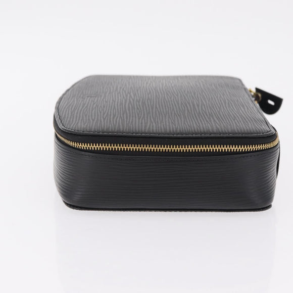 LOUIS VUITTON Epi Posh Monte Carlo Jewelry Box Black M48362 LV Auth 207034V