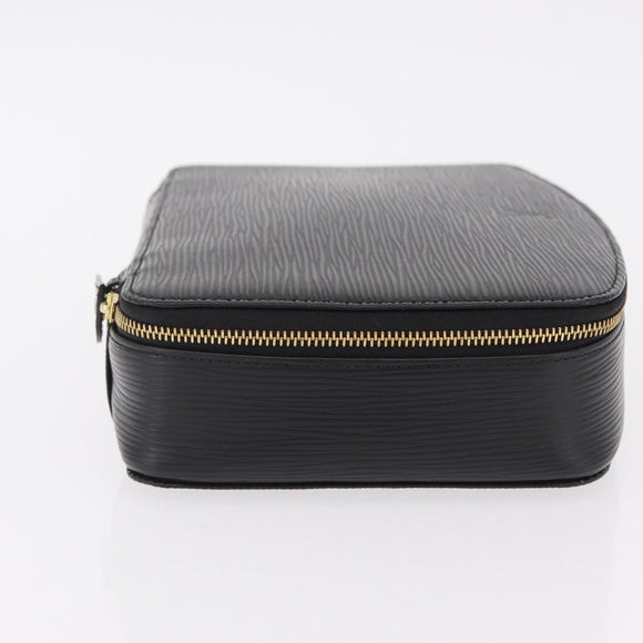 LOUIS VUITTON Epi Posh Monte Carlo Jewelry Box Black M48362 LV Auth 207034V
