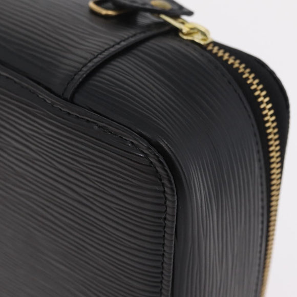 LOUIS VUITTON Epi Posh Monte Carlo Jewelry Box Black M48362 LV Auth 207034V