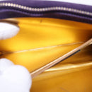 Salvatore Ferragamo Chain Shoulder Bag Suede Purple Gold Auth 207037-21