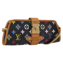 LOUIS VUITTON Monogram Multicolor Shirley Bag Black M40050 LV Auth 207039A-1