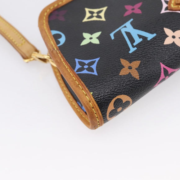 LOUIS VUITTON Monogram Multicolor Shirley Bag Black M40050 LV Auth 207039A
