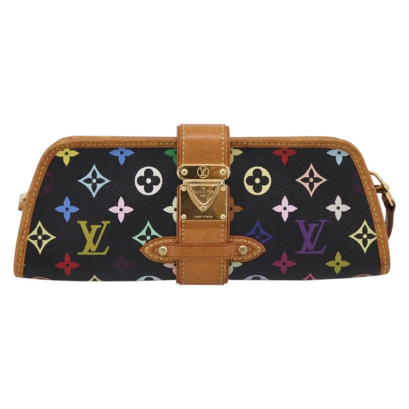 LOUIS VUITTON Monogram Multicolor Shirley Bag Black M40050 LV Auth 207039A