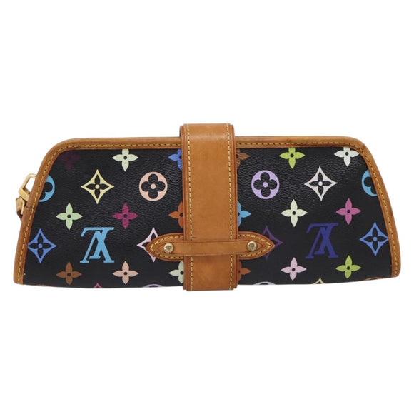 LOUIS VUITTON Monogram Multicolor Shirley Bag Black M40050 LV Auth 207039A