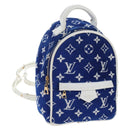 LOUIS VUITTON Jacquard Velvet Palm Spring Mini Backpack M46207 LV Auth 207040M-1