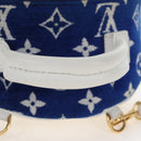 LOUIS VUITTON Jacquard Velvet Palm Spring Mini Backpack M46207 LV Auth 207040M-11