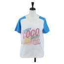 CHANEL Short-sleeved T-shirt Cotton XS Blue CC Auth 207041V-1