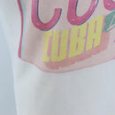 CHANEL Short-sleeved T-shirt Cotton XS Blue CC Auth 207041V-10