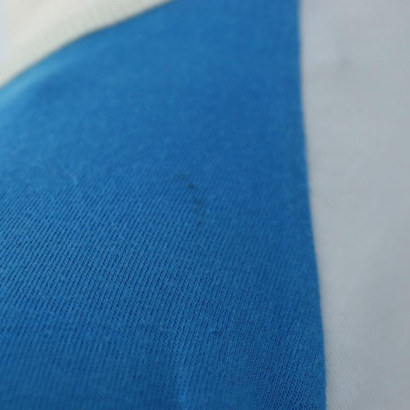 CHANEL Short-sleeved T-shirt Cotton XS Blue CC Auth 207041V