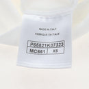 CHANEL Short-sleeved T-shirt Cotton XS Blue CC Auth 207041V-17