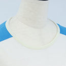 CHANEL Short-sleeved T-shirt Cotton XS Blue CC Auth 207041V-8