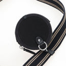 Coach Snoopy Shoulder Bag Canvas Black Silver Auth 207042A-10