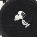 Coach Snoopy Shoulder Bag Canvas Black Silver Auth 207042A-11