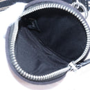 Coach Snoopy Shoulder Bag Canvas Black Silver Auth 207042A-12