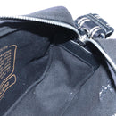 Coach Snoopy Shoulder Bag Canvas Black Silver Auth 207042A-20