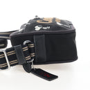 Coach Snoopy Shoulder Bag Canvas Black Silver Auth 207042A-4