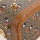 GUCCI x Disney Mickey Mouse Micro GG Supreme Suitcase PVC 602675 Auth 207045SM-19