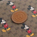 GUCCI x Disney Mickey Mouse Micro GG Supreme Suitcase PVC 602675 Auth 207045SM-21