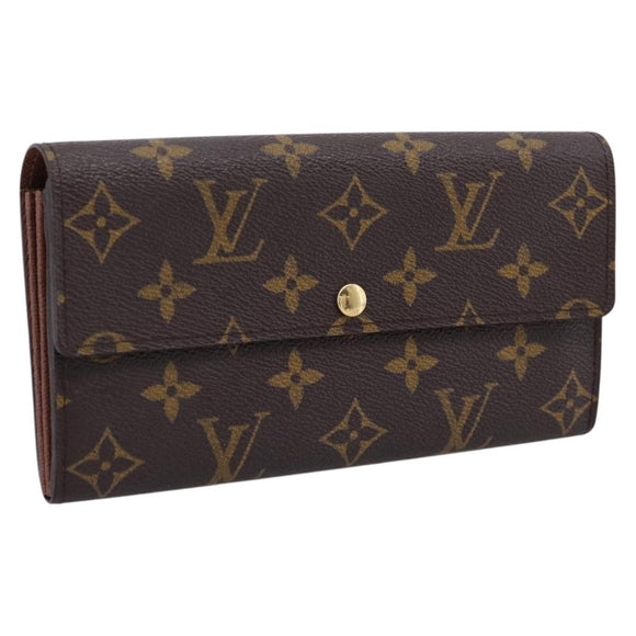 LOUIS VUITTON Monogram Portefeuille Sarah Long Wallet M61734 LV Auth 207050