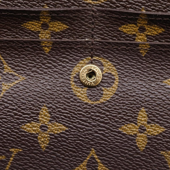 LOUIS VUITTON Monogram Portefeuille Sarah Long Wallet M61734 LV Auth 207050