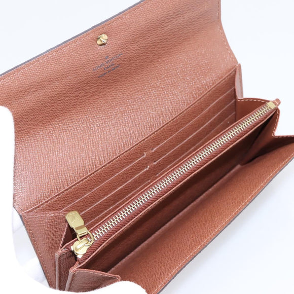 LOUIS VUITTON Monogram Portefeuille Sarah Long Wallet M61734 LV Auth 207050