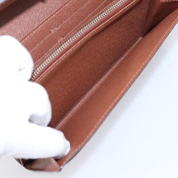 LOUIS VUITTON Monogram Portefeuille Sarah Long Wallet M61734 LV Auth 207050