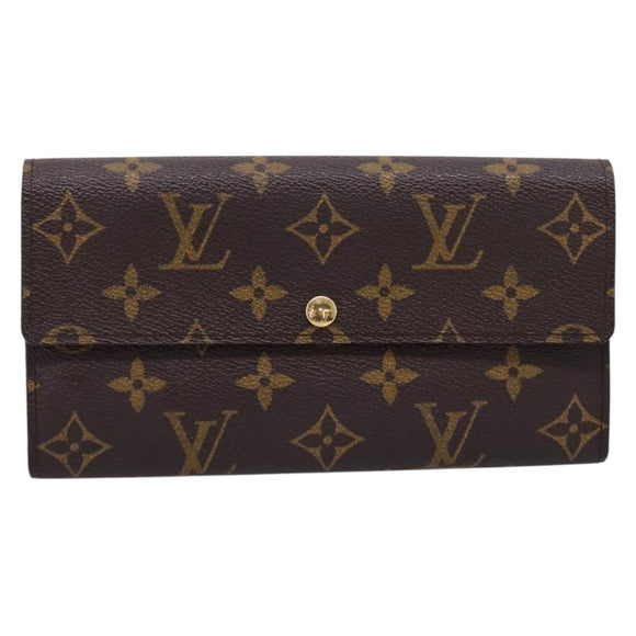 LOUIS VUITTON Monogram Portefeuille Sarah Long Wallet M61734 LV Auth 207050